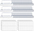 JIKIOU 210pcs Hanging File Folder Tabs with 210pcs Blank 2inch Inserts for Quick Identification of Hanging Files