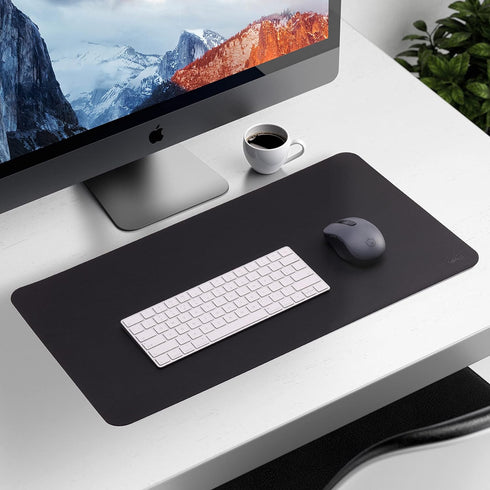 Mr. Pen Dual-Sided Desk Mat, 23.6" x 13.7", Leather Desk Pad, Mouse Pad, Keyboard Mat for Desktop