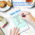 Darcvds 5 Pack 50 Sheets/Pack, 250 Guest Check Books, Server Note Pads for Restaurant, Green Waiter Checkbook, Waitress