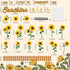 Sunflower Bulletin Board Decoration Sun Flower Cutout Set with Butterflies Fences Bulletin Cardboard with Motivational Sayings Cutouts for Classroom Window Wall Door Home Office Nursery School Decor by Jacyan