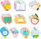Teacher Sticky Notes 30 Pack, Notepads Book Pencil Ruler Shaped Set for Teacher Appreciation Gift