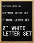 Sharing Plastic Letters, 300 White Felt Letter Board Accessory with 0.75' Letters