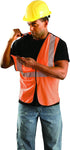 OccuNomix ECO-GCB-O2/3X High Visibility Mesh 5-Point Break-Away Safety Vest, Class 2, Orange