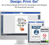 Avery Full-Sheet Shipping Labels, 8.5" x 11", White, 25 Blank Customizable Stickers for Mailing, Shipping, Organizing