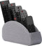 Thipoten Remote Control Holder, Faux Leather Caddy for Remote Controllers, Perfect Space Saver for End Table (Grey,