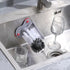 LemonRoad 4 Pack (7.48'') Cup Washer Double Bristle Brush with Suction Base Glass Cleaner for Kitchen Bar Sink Wine