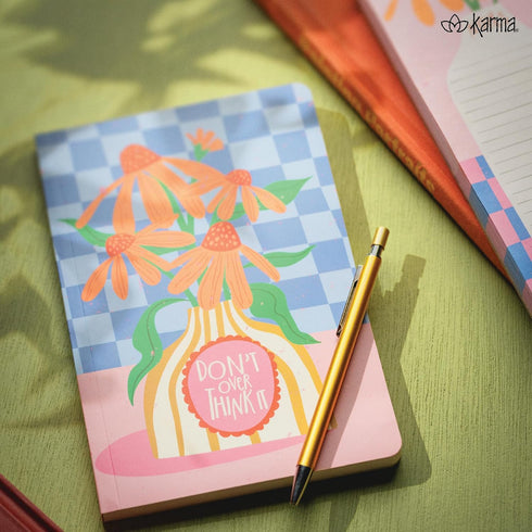 80 A5 5.7 inches 8 inches Karma, Lined Journal Notebook, Lined Pages, Size Notebook, x Dairy, Tea