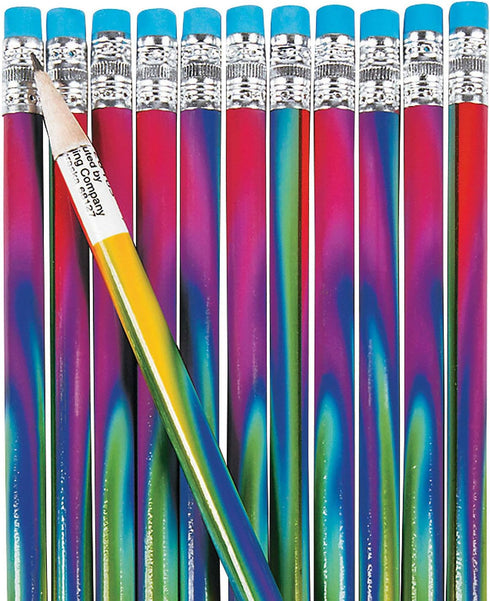 Fun Express Tie Dye Pencils (2Dz) - 24 Pieces - Educational And Learning Activities For Kids