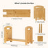 Adjustable Desktop Bookshelf - Sturdy Desk Bookshelf and Book Organizer - No Tools Required to Assemble This Desktop