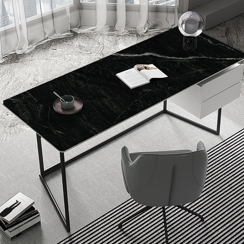 Black Marble Peel and Stick Wallpaper - 17.7in*118in Self Adhesive Contact Paper for Kitchen Bathroom Countertops