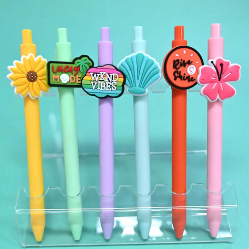 XHAOYEAHX 100PCS Summer Theme Pencil Topper Charms, Ocean Pen Charms for Classroom Student Gifts