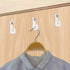 20Pcs SELEWARE White Q-Hanger Hooks for Outdoor String Lights, Screw-in Christmas Light Hooks for Hanging Patio, Fairy