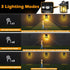 BESMYJ 3 IP65 Solar Porch Lights Outdoor, Solar Wall Lanterns with Modes Motion Sensor & Waterproof, Dusk to Dawn LED