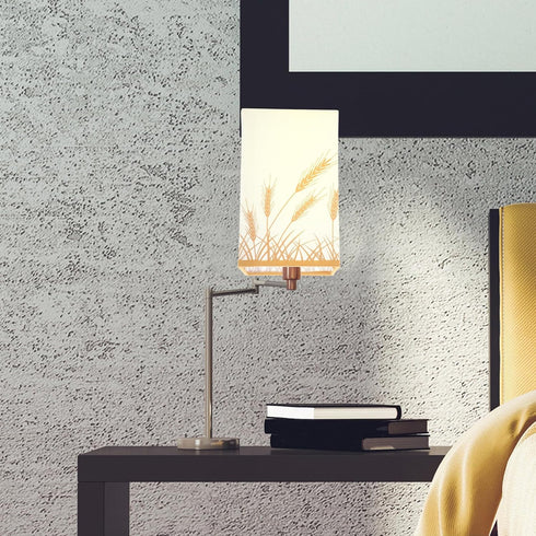 Cabilock Square Cloth Lamp Shade Rustic Fabric Lampshade for Table and Floor Lamps Soft Light Cover Easy to Install