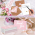 600 4x6 Inch Set Pcs Pink Thank You Cards Bulk with Kraft Envelopes and Stickers Blank Thank You Notes Box Minimalistic