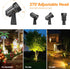 NEWKAZ 65.6FT IP65 18W 1800LM 3000K, Pack 6 Outdoor Landscape lighting Low Voltage, Wired LED Spot light with Plug