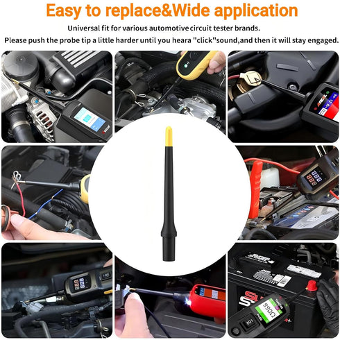 WPWEBOR 2 Pack 4Mm 3 Probe Tip Banana Jack Probe Accessories Compatible with Power Circuit Probe Kit, Use for Autel