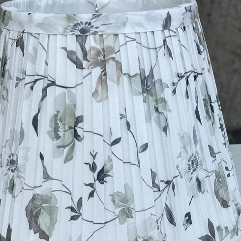 6x10x7.5inch TOOTO STAR Floral Print Small Lampshade, Pleated lamp shade for table & bedside lamps, Floor Lamps