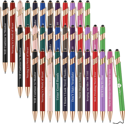Nurse Gift Pens, 36 Pcs Cute Saying Pens for Staff Coworkers Friends, Nursing Students on Nurses Week