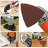 55Pcs Oscillating Tool Sanding Pad Triangle Sanding Pads Set 60/80/100/120/240 Grit for Finishing Wood Sanding Plaster