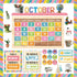 party greeting 157Pcs Calendar Bulletin Board Sets, Classroom Decoration for Learning Activities