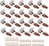 Seweder 20PCS 168 Drawer Slide Track Guide Glide with Drawer Guide Metal Backing and Drawer Stop for Center Mount