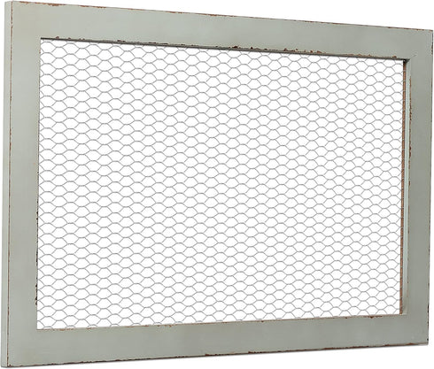 SOFE Chicken Wire Frame Bulletin Boards, Rustic Grid Wall Panels for Jewelry Organizer, Memo Board, Photo Display