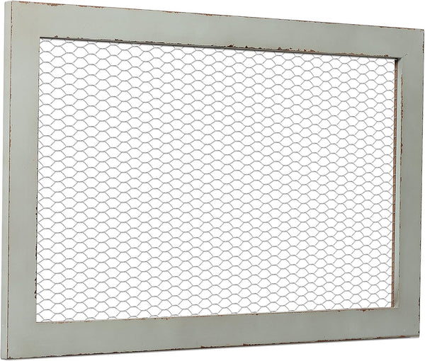 SOFE Chicken Wire Frame Bulletin Boards, Rustic Grid Wall Panels for Jewelry Organizer, Memo Board, Photo Display