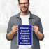 10x7 Inches, 4 Please Deposit Feminine Hygiene Products In This Container Sign, Mil Vinyl Decal Stickers Weather