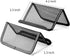 Black Metal Mesh Business Card Holder Desk Business Card Organizer for Desk Office Name Card with 50 Name Card Capacity-6pcs
