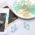 Gold Blue Binder Clips and Paper Clips Set, 3-in-1 Boxed for Office School Supplies, Teachers Classroom Daily Use