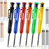 Hiboom 6 Pack Carpenter Pencil with Sharpener, Long Nosed Mechanical Hole Marker with 36 Pcs Refills for Woodworking