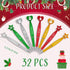 Christmas Ballpoint Pens Bulk with Inspirational Quotes Christmas Gifts Candycane Gingerbread Snowflake Pen for Kid Adults Christmas Party Student School Office Home Supplies (32 Pcs)