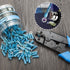 150PCS Heat Shrink Crimp Ring Connectors #10 Blue 16-14 AWG, Sopoby Electrical Ring Terminals Kit