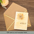 PATIKIL 100 Pack 5 x 7 Envelopes A7 Card Christmas V Flap Envelopes with Gold Border for Office, Wedding, Invitations