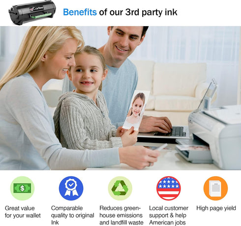Cartlee Compatible Black S2830 High Yield Laser Toner Cartridge Replacement for Dell Printers