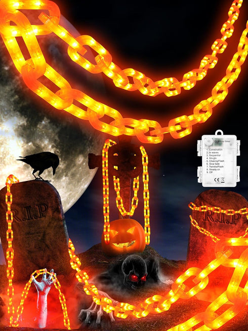 Flacchi Battery String Lights - 10 Ft 160 LED Plastic Chain String