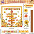 Fall Bulletin Board Classroom Decoration, Autumn Pumpkins Maple Signpost Paper Cutouts for Teachers