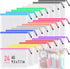 Umriox 24 Pack Small Zipper Pouch, 12 Colors Mesh Bags with Zipper for Puzzles, Board Games, Office Supplies