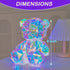 Aladdinas LED Night Light, Holographic Iridescent Diamond Design, Ready to Gift, Lamp Present, Nursery, Decor (Teddy