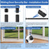 Povtulu 17-50 inches Sliding Door Security Bar, Window Security Bar with Rubber Tips, Sliding Door Lock Bars for Window