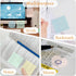 BAYTORY 1700 Sheets Transparent Sticky Notes, Clear Waterproof 3 x 3 inch, Self-Adhesive Translucent Writable Index Tabs