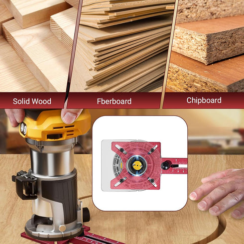 GARGENTOL 2025 24" 4-in-1 610mm Router Jig Kit | Woodworking Guide System, Adjustable Router Circle Cutting Jig