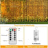 10 10Ft 300LED 8 Dimmable Curtain Lights Battery Operated * Waterfall Light with Modes Remote Timer Memory Waterproof