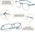 Safety Glasses Anti Fog Goggles, Blue Light Blocking Protective Eyewear for Men Women, 2 Pack (new-blue+new-purple)
