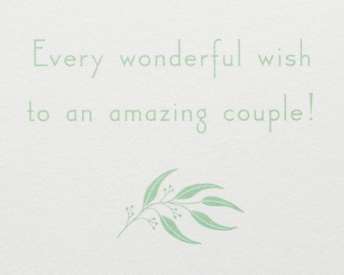 Papyrus Wedding Card, Wonderful Wish Design