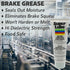 Super Lube 97008 8 oz Silicone Lubricating Brake Grease with PTFE, Tube, Translucent White