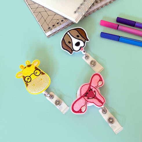 Nurse Badge Reel Retractable, Nursing Name Badge Holder, Cute Badge Reels for Nurses, Uterus