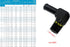 1/4" NPT Male to 3/8" Hose Barb Fitting Adapter - 90 Degree Aluminum Black for 6AN Push on Hose