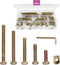 cSeao Crib Bolts Replacement Kit, 50pcs Zinc Plated M6 Socket Cap Screws Barrel